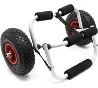 Chariot De Transport En Aluminium Pour Kayak Canoë Avec Supports En Mousse Sécurité Sangles Transport Bâteau Fixation