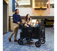 Chariot de transport enfant W4 Luxe Pro Jet Black (4 places)