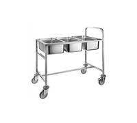 Chariot de Transport Inox pour Bacs GN - Pujadas - Inox