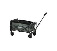 Chariot de transport - Outsunny - pliable - avec poignée télescopique, ouverture arrière, 2 poches - pour extérieur - vert