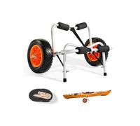 VEVOR Chariot de kayak - Capacité 113 kg, pliable, pneus caoutchouc 25,4 cm, pied de support
