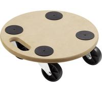 Meister 821350 Chariot à roulettes - plaque MDF - roues en PP - Ø 350 mm - 150 kg