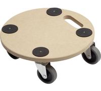 Meister 821360 Chariot à roulettes - plaque MDF - roues en TPE Ø 350 mm - 150 kg