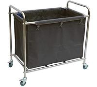 Chariot de transport mobile | Chariot de rangement pour fournitures robustes | Chariot de transport polyvalent pour outils et linge d'hôtel pour une mobilité et un rangement faciles