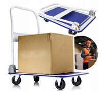 Chariot De Transport Plateforme 300KG Pliant Chariot De Stockage Chariot Roulant