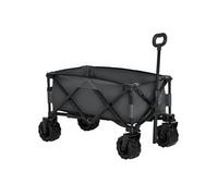 Chariot de transport pliable à roulettes - poignée télescopique - max. 70 Kg - métal noir oxford gris