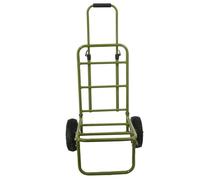 Chariot de transport pliable acier roues gonflables