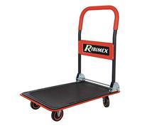 Ribimex Chariot de transport 4 roues 200 kg manche pliant