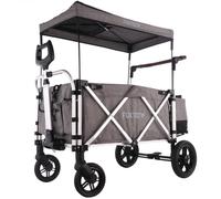 Chariot de transport pliable Gris Premium - FUXTEC Super Cruiser - outdoor enfant 75 kg