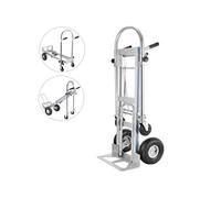 Chariot de Transport Pliable Manuel 3 en 1 en Aluminium Capacité 350kg