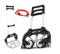 Chariot de Transport Pliable Sackkarre 80kg Chariot Alu À Roues Silencieuses