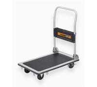 Meister Chariot de transport pliant 8985540 – 300 kg, frein, roulettes pivotantes