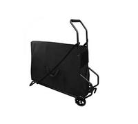 Vivezen - Chariot de Transport Pliant à roulettes pour Table de Massage - Noir