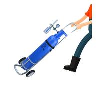 Chariot de Transport pour Bouteilles d’Oxygène avec Roulettes - Support Mobile pour Bouteilles Standard | Léger & Compact pour Cylindres de 2 à 15 Litres
