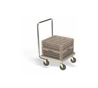 Chariot de Transport pour Casiers à Vaisselle avec Anse 540 x 540 mm - - Inox