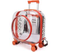 Chariot de transport pour chats et petits chiens, niche à roulettes pour chat et petit chien avec roues silencieuses