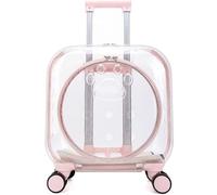 Chariot de transport pour chats et petits chiens, niche à roulettes pour chat et petit chien avec roues silencieuses