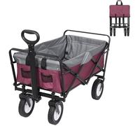 Chariot de Transport pour Jardin - EUGAD - Max. 80kg - Pliable à 4 Roues
