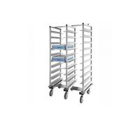 Chariot de Transport pour Plateaux Isothermes 10 à 20 Niveaux - - Inox20 niveaux
