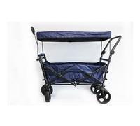 Chariot de transport Premium XXL bleu marine avec toit Bleu G