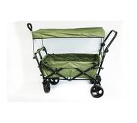 Chariot de transport Premium XXL vert olive avec toit