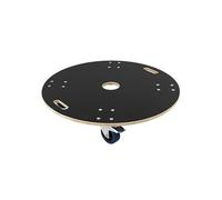 Chariot de Transport Rond Ø77cm x14,5 cm avec Plaque Sérigraphiée, Charge
