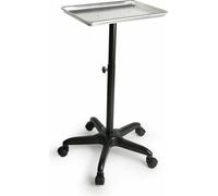 Chariot de travail 70-110cm réglable en hauteur avec plateau Beauté Coiffeur Chariot de soins Chariot à roulettes Salon Table d'appareillage Spa Trolley Salon de coiffure Tables d'appoint Chariot de b