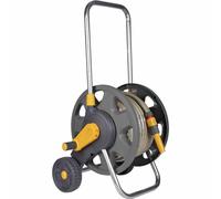 Chariot De Tuyau 30M Avec Tuyau De Jardin + Kit De Démarrage Enrouleur De Tuyau