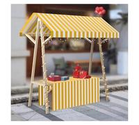 Chariot de vendeur portable avec auvent pour les ventes d'aliments et de boissons sur le marché des agriculteurs