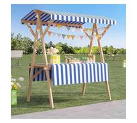 Chariot de vente avec table et auvent, amovible et pliable pour les expositions artisanales et les activités sur le campus