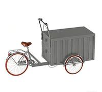 Chariot De Vente Mobile, Chariot Alimentaire Pour Entreprise, Conception Pour Vélo, Pneus En Caoutchouc, Housse Imperméable, Pour Les Rues Commerçantes, Les Plages(Gray,Without sunshade)