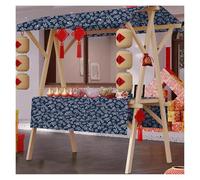Chariot de Vente, présentoir de marché Pliable en Bois, Chariot de Vente de Nourriture de Rue Portable pour marchés fermiers, Salons d'artisanat, magasins de détail, kiosque temporaire pour