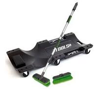 Chariot de visite BM TOOLS BMT-ROULETTE Mécanicien Garagiste, Planche de travail pour vidange, Balai brosse de nettoyage à eau