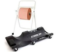 Chariot de visite BM TOOLS Mécanicien Garagiste, pour vidange véhicule, roulettes pivotantes avec Dévidoir de papier