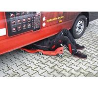 KS Tools - 500.8090 - Chariot de visite ergonomique - 2 bacs de rangement - 6 roues pleines pivotantes