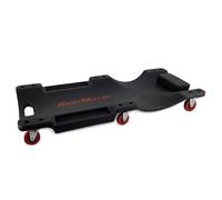 Chariot de visite Kraft Müller, Mécanicien Garagiste, Planche de travail pour vidange véhicule, 6 roulettes pivotantes, Noir