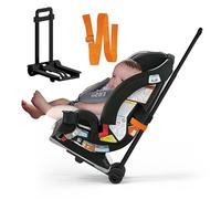 Chariot de voyage pour siège de voiture, siège de voiture avec roues, chariot de siège de voiture pliable pour aéroport avec ceinture, chariot de voyage