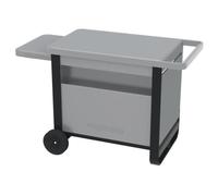 Campingaz Deluxe Trolley, chariot roulant barbecues à poser Attitude et Master Plancha et BlueFlame, avec tiroir et planche et placard frontal, Gris