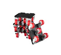 Chariot Déménagement Déplace Meuble 5 Roues Pivotantes 4PCS Charge 1575 kg