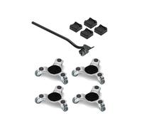 Chariot Déménagement Déplace Meubles 3 Roues Pivotantes 4PCS Charge 200 kg