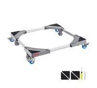 Chariot Déménagement - VEVOR - Support Réglable,Charge 181 kg 4 Roues,Verrouillable,pour Lave-linge Mini-réfrigérateur