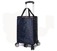 Chariot d'épicerie à 5 roues, capacité de 20 kg, sac isotherme en aluminium léger, transport et rangement sans effort, chariot de courses avec sac d'épicerie pour un shopping facile
