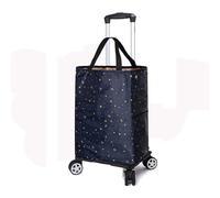Chariot d'épicerie pliable avec compartiment isotherme, design léger et amovible, roues robustes pour faciliter les voyages et les achats
