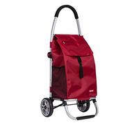 Chariot d'épicerie portable pliable et étanche en alliage d'aluminium avec escaliers et tige de poussée mobile pour un transport facile, idéal pour le shopping et une utilisation en extérieur