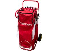 Chariot d'équipement multisport (rouge) - idéal pour ranger l'équipement