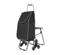 Chariot d'escalade à 3 roues pliable étanche portable sac d'escalier | Chariot de courses pliable pour escaliers Seniors Appartement Supermarché Marché Blanchisserie Maison Ménage Autobus
