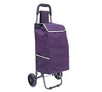 Chariot d'escalade portable avec escaliers pliants, chariot multifonction léger pour la maison et l'extérieur, idéal pour les personnes âgées, violet