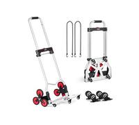 Chariot d'Escalier Diable Escalade Pliable Robuste Capacité 118kg 10 Roues