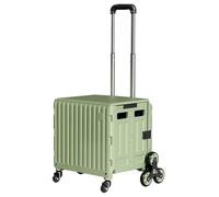 Chariot d'escalier pliable avec poignée télescopique réglable - Chariot utilitaire portable en aluminium pour caméra de jardin et épicerie - Léger et