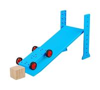 Chariot d'expérimentation physique facile à assembler pour des expériences de collision en avion incliné dans l'éducation scolaire avec des matériaux sûrs démonstrateur physique